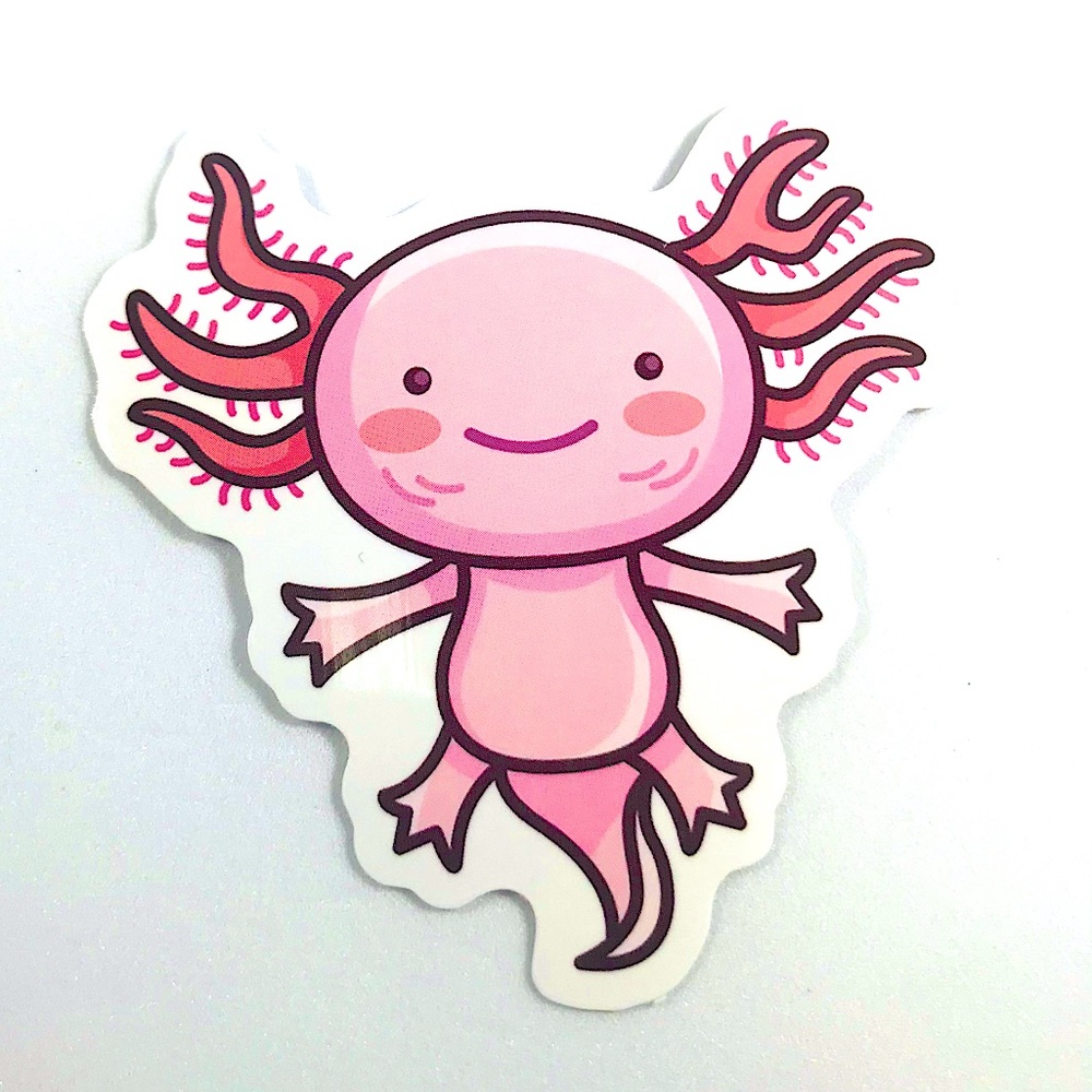 Axolotl Crazy Trending WaterProof Single Decor Accent Sticker